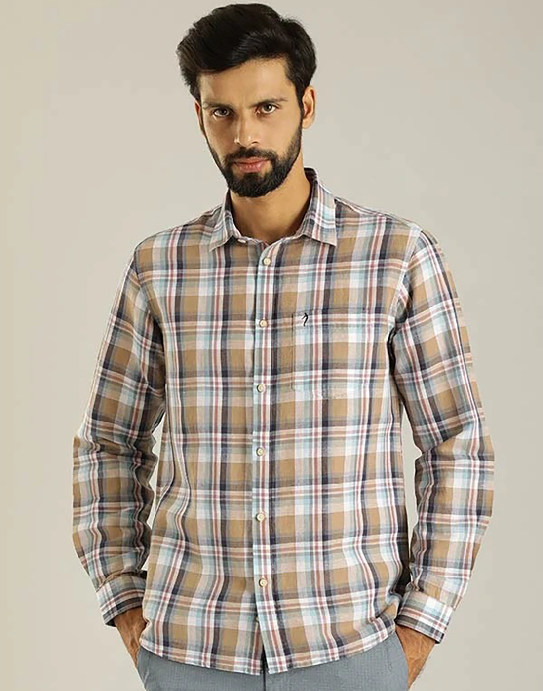 Indian Terrain Men Checkered Multicolor Shirt
